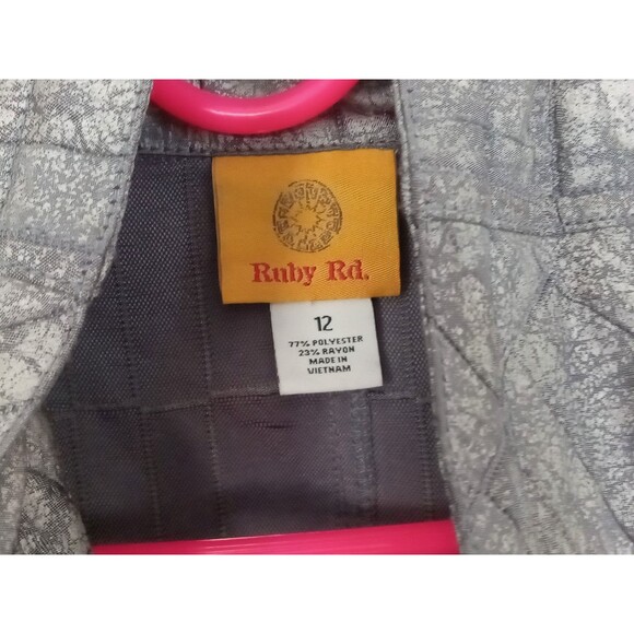 Ruby Rd Cinch Funnel Neck Silver-Gray Lightweight Jacket Women's 12 - Picture 4 of 10